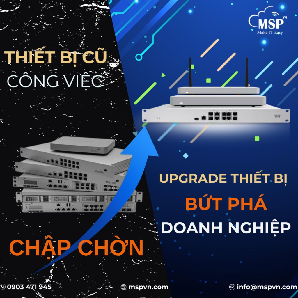 nâng cấp thiết bị mạng