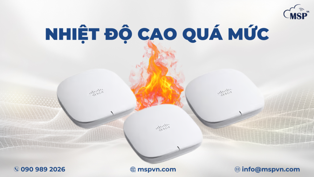 nhiệt độ thiết bị mạng cao