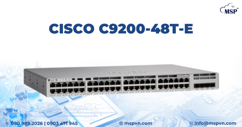 giao diện Cisco C9200-48T-E 