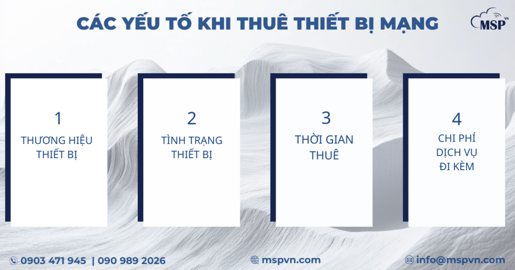 thuê thiết bị mạng