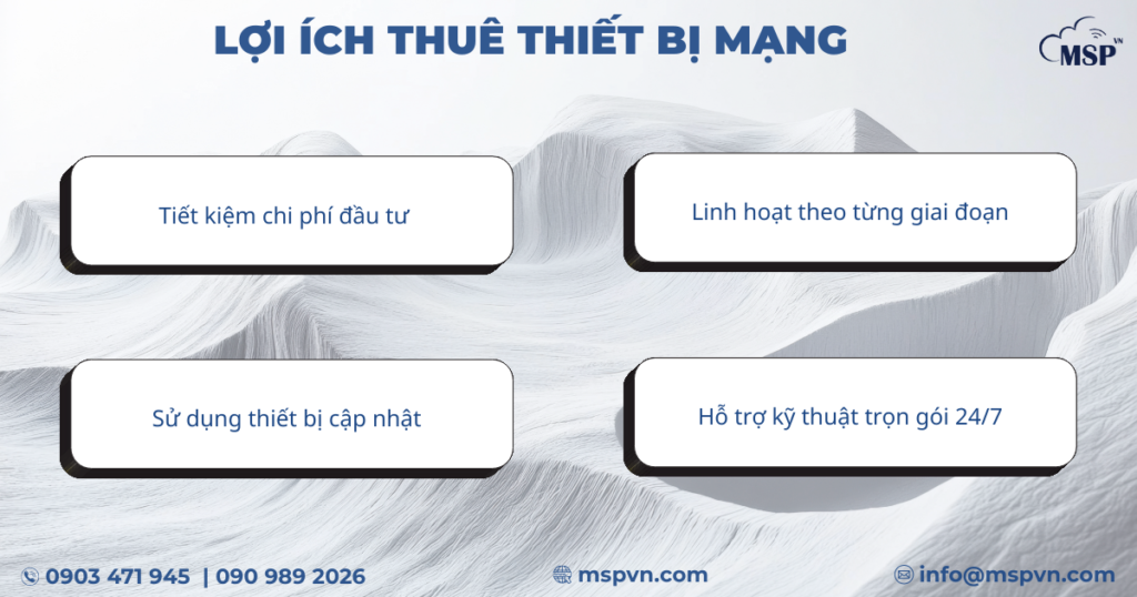 thuê thiết bị mạng