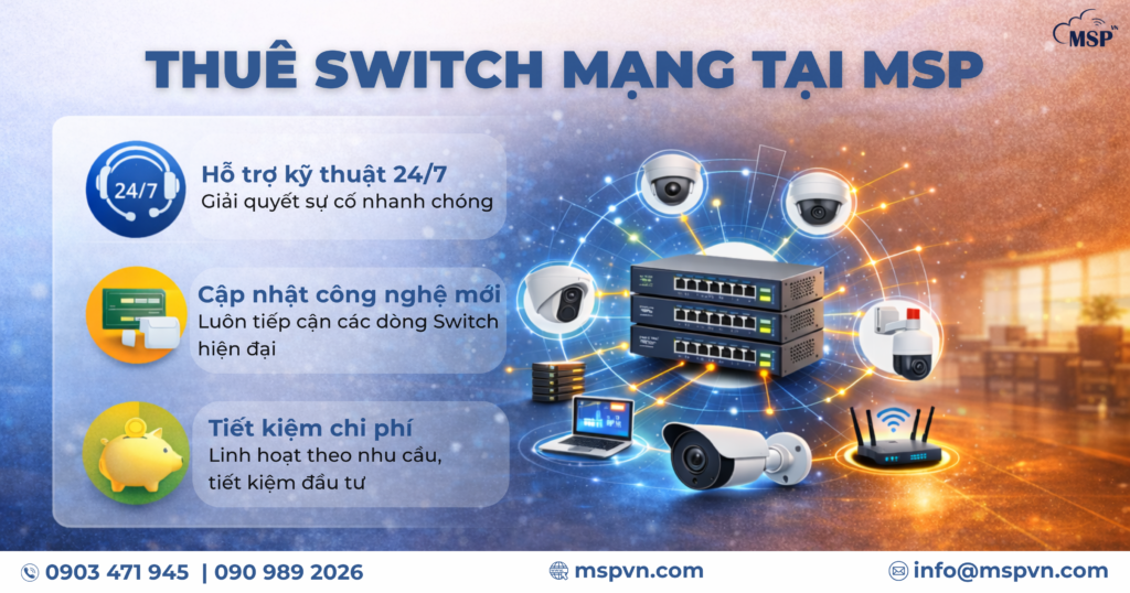 thuê switch mạng chính hãng