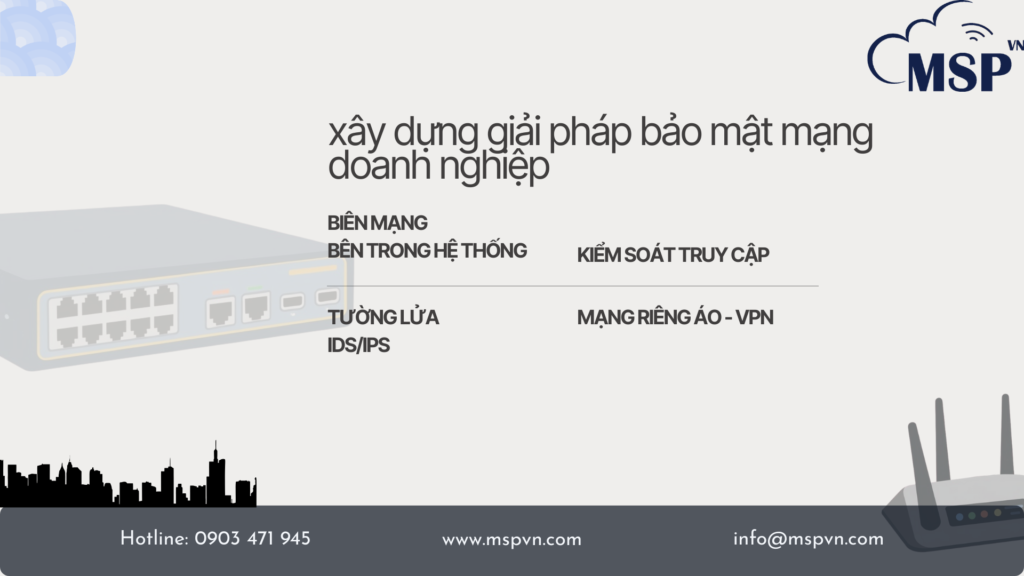 giải pháp bảo mật mạng doanh nghiệp