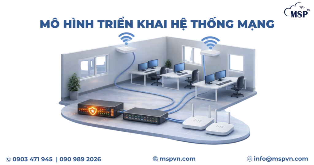 mô hình triển khai hệ thống mạng