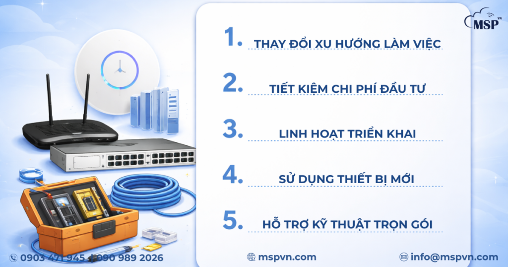 thuê thiết bị mạng