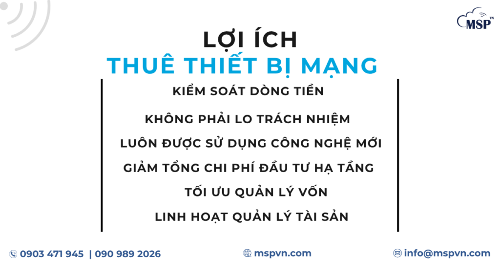 thuê thiết bị mạng