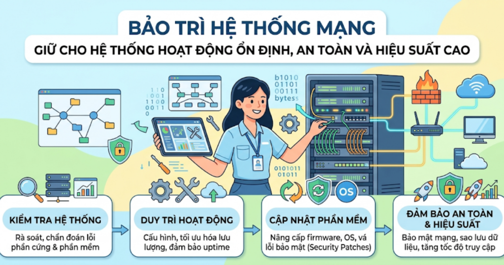 bảo trì hệ thống mạng