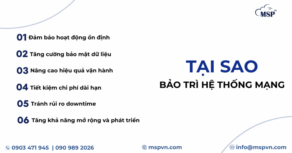 bảo trì hệ thống mạng