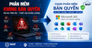 Phần mềm lậu và giải pháp Microsoft bản quyền cho doanh nghiệp