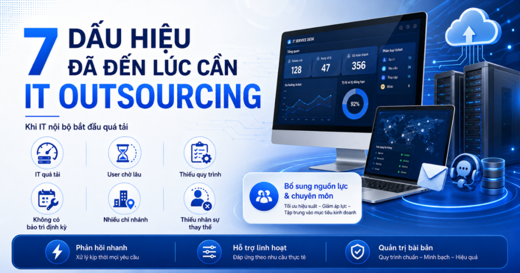 7 dấu hiệu cần IT outsourcing