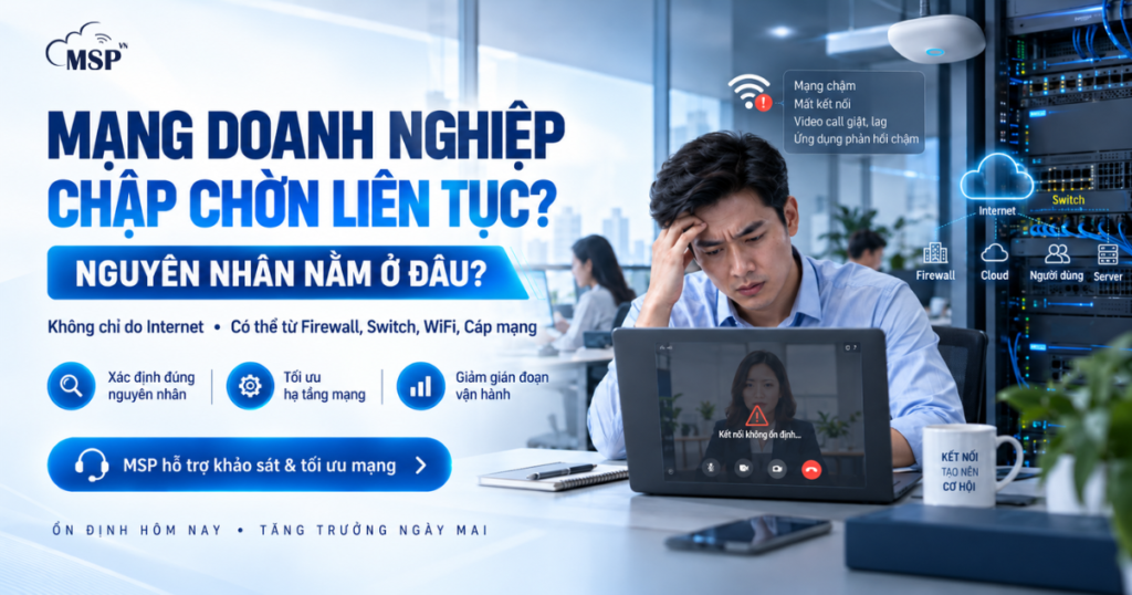 mạng doanh nghiệp chập chờn