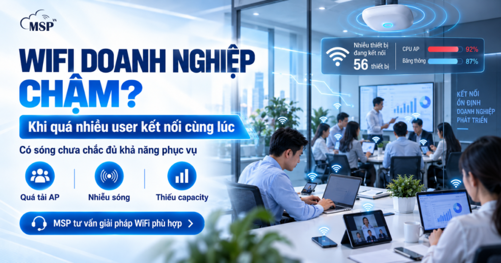 wifi doanh nghiệp chậm