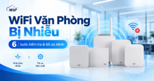 wifi văn phòng bị nhiễu