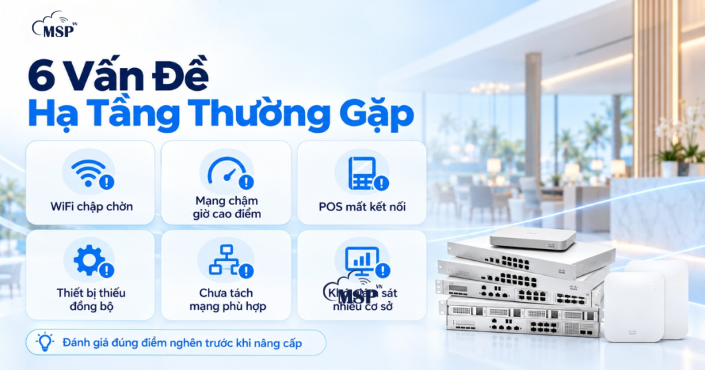 hạ tầng CNTT 6 vấn đề thường gặp