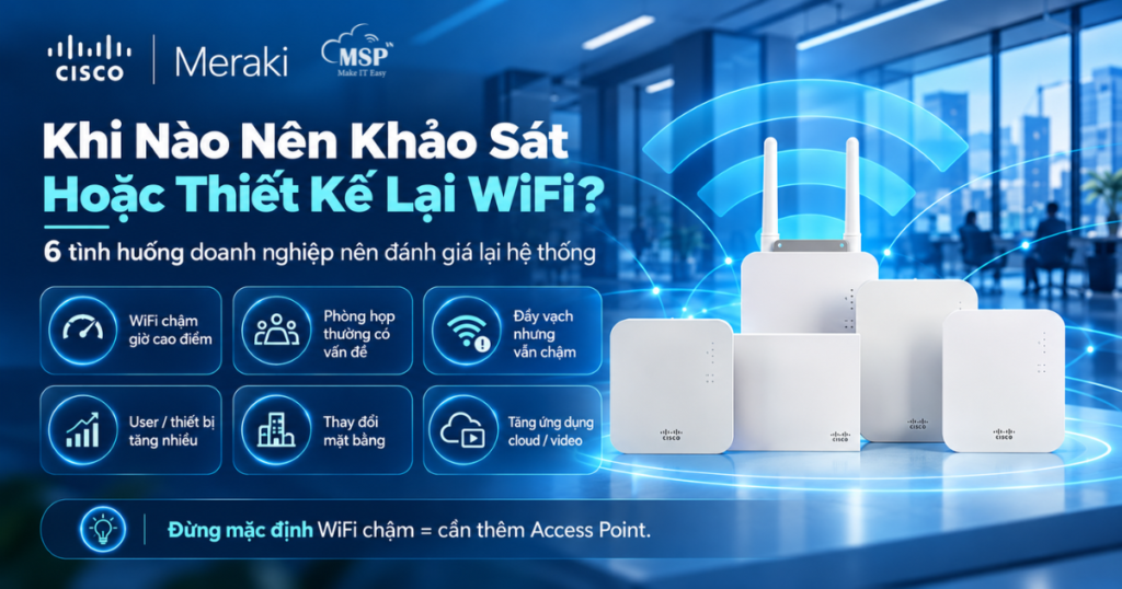 khi nào nên khảo sát thiết kế lại wifi