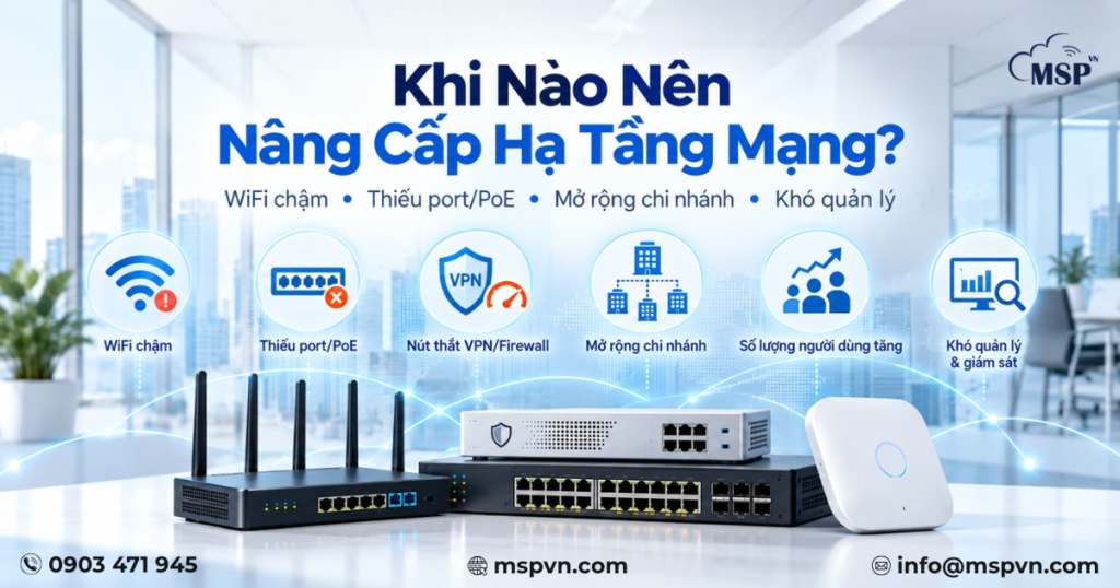 khi nào nên nâng cấp hạ tầng mạng