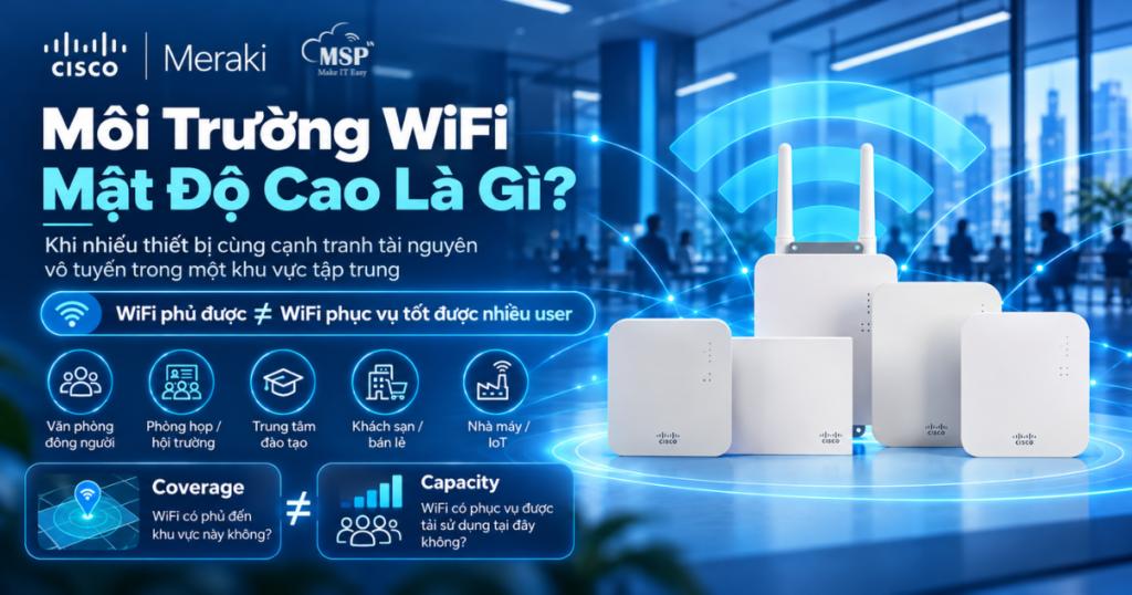 môi trường wifi mật độ cao