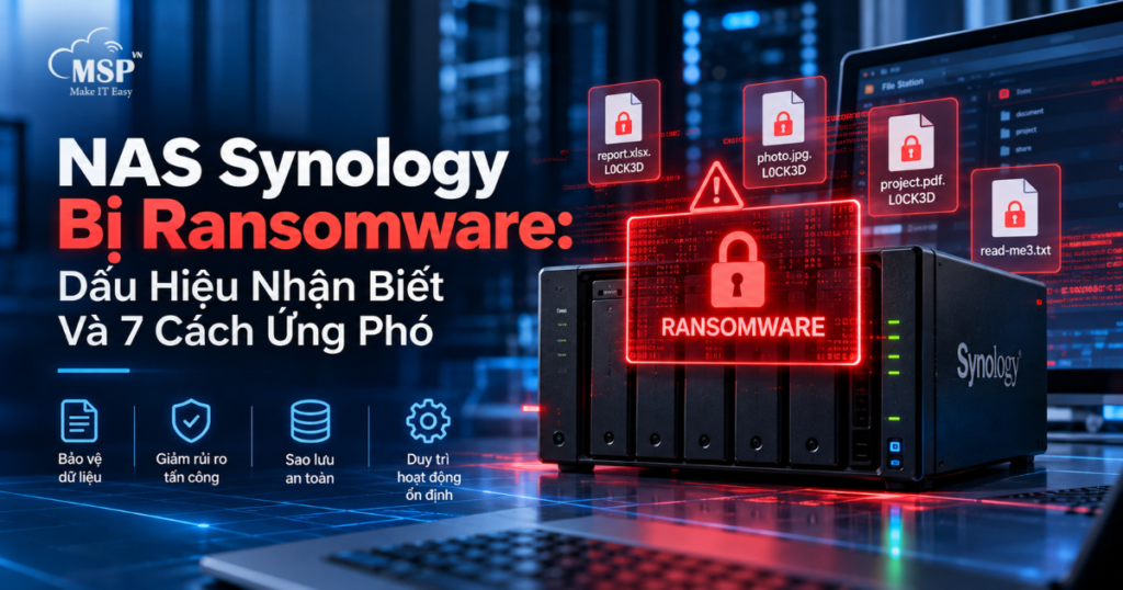 nas synology bị ransomware