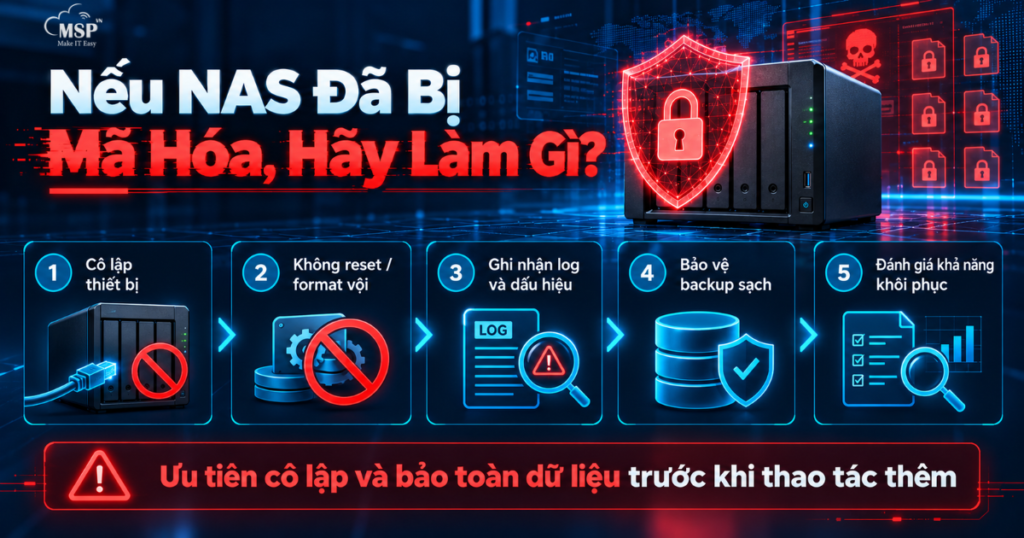 nếu nas đã bị mã hóa hay làm gì