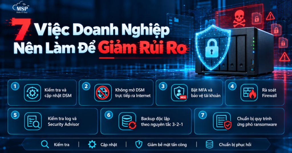 những việc doanh nghiệp nên làm để giảm rủi ro