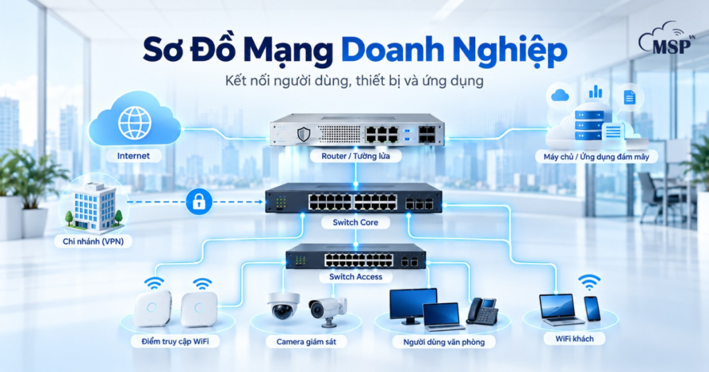 sơ đồ mạng doanh nghiệp