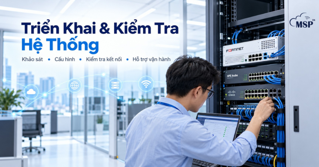 triển khai và kiểm tra hệ thống